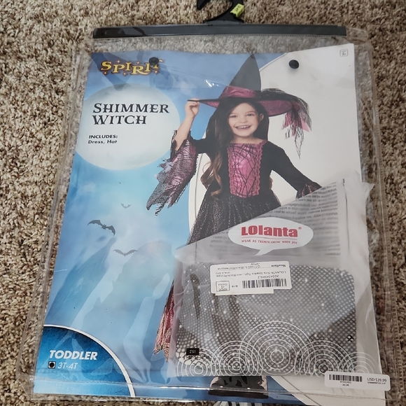 Spirit Other - Spirit Shimmer Witch Costume for Kids - Pink and Black